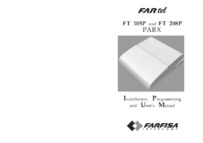 Farfisa FT105P PABX Installation Manual