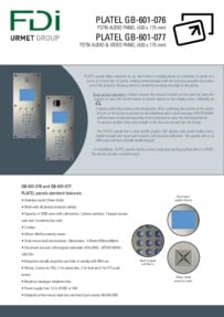 FDI Platel 1000 VR Panel brochure