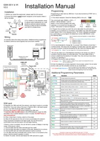 GSM-3E V & VK Videx 4000 series single button installation guide