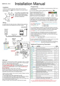 AES GSM 3E-CL Instruction Manual