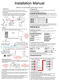 AES GSM3E-3V & 3VK manual