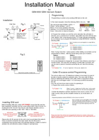 Videx VKP GSM - Installation Manual (12 pages)