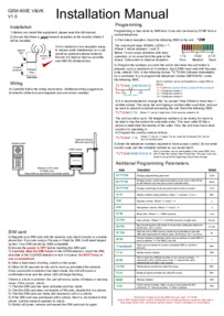 GSM800E Videx 4836-0  4000 series installation guide