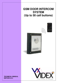 Videx GSM - Installation Manual