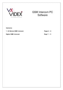 Videx GSM-PRO - Installation Manual