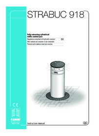 BPT Fadini STRABUC 918 installation manual