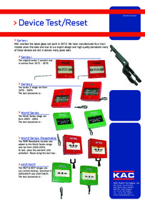 KAC break glass unit reset guide