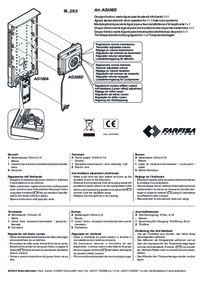 Farfisa instructions for Art. AG30ED