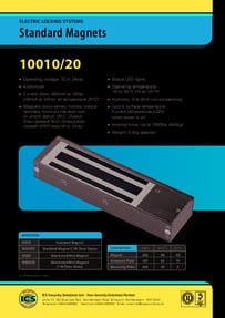 ICS 10010/20 magnetic locks brochure