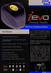PAC ievo desktop reader brochure
