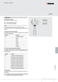 Bticino installation manual for 352700