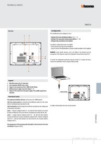 Bticino installation manual for 346310