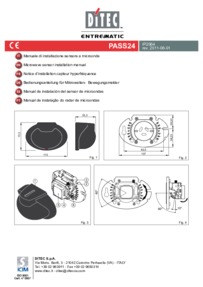 Ditec PASS24 Motion Sensor Installation Manual