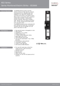 ES2600 - Series Monitored Electric Strike