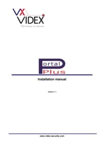 Videx Portal Plus Installation Manual