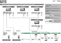 QCVK 1 user (up to 4 monitors), 2 entrance panels - Wiring Diagram