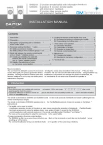 Daitem Instructions For SH602AX