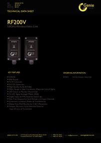 RF200V data sheet