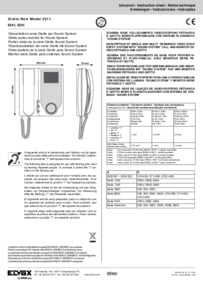 Elvox 6345 video monitor installation manual