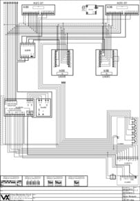 Videx 837 series Video Wiring Diagram - 1 x Entrance, n x video phones, 890N + 850 PSU (requires coax)