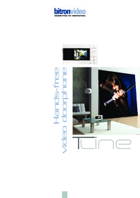 Bitron T-line hands-free video doorphone brochure