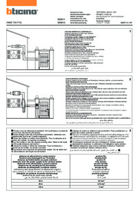 Bticino installation manual for 363811 & 363821