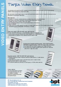 Targha Video Entry Panels