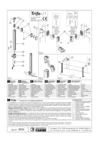 FADINI TRIFO 11 Installation Instructions