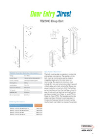 Trimec TB25KO Technical Sheet