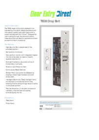 Trimec TB38 data sheet