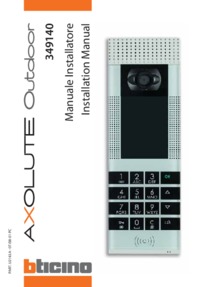 Bticino installation manual for 349140