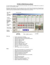 Videx VP1000 & VP4000 Windows software Guide