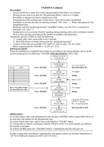 Videx VX810N-9UK Programming Guide