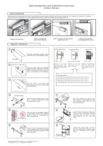Indoor magnetic lock installation guide
