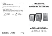 Instructions DC50 / DC60 keypad