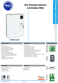 RGL 1203SM-5CAM Datasheet