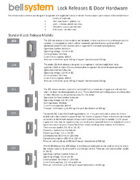 Bell Data Sheet