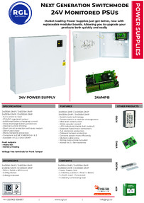RGL 12 & 24v SM-2MP data sheet