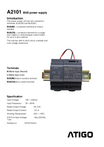 ATIGO A2101 Instructions