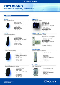 CDVI Data Sheet
