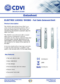 CDVI Data Sheet