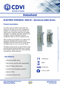 CDVI Data Sheet