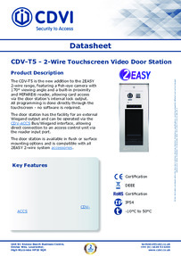 CDVI Data Sheet