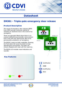 CDVI Data Sheet