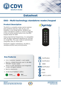 CDVI Data Sheet