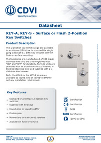 CDVI Data Sheet