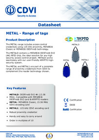 CDVI Data Sheet