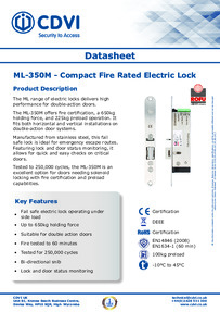 CDVI Data Sheet