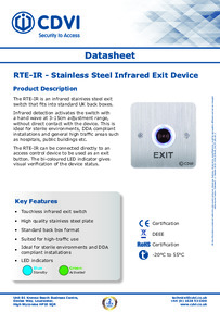 CDVI Data Sheet