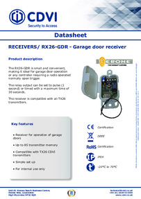 CDVI Data Sheet